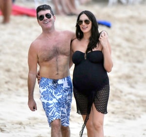 Simon Cowell Pregnant Girlfriend Lauren Silverman In Barbados Pic