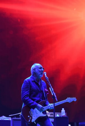 Pete Townshend performs with The Who during the third day of the Desert Trip music festival at Indio, California on October 9, 2016. The Desert Trip weekend will mark what will likely become the highest-grossing music festival of all time as six acts who form rock's canon -- the Rolling Stones, Paul McCartney, Roger Waters, The Who, Bob Dylan and Neil Young -- play in the desert of southern California.