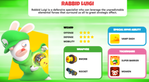 Rabbid Luigi in Mario + Rabbids Battle Kingdom