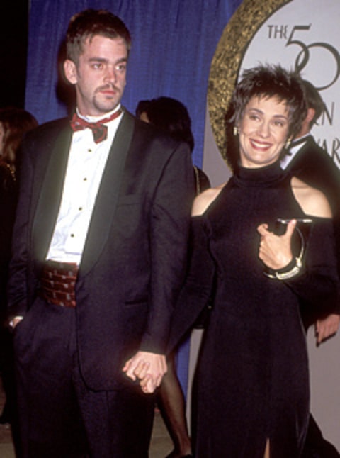 Laurie Metcalf and husband Laurie Metcalf and husband
