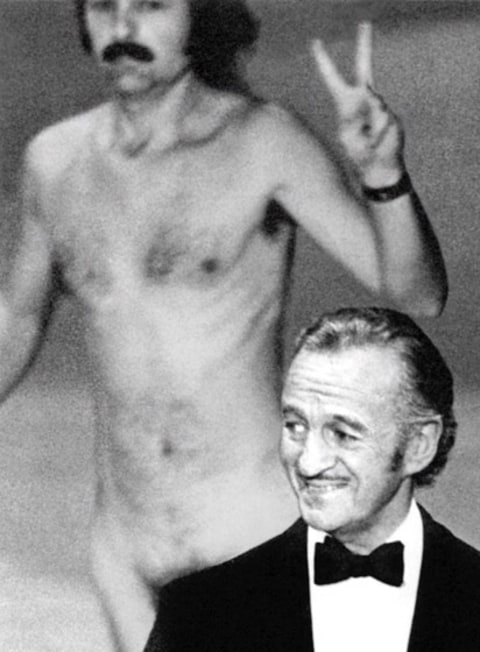 The Streaker and David Niven, 1974