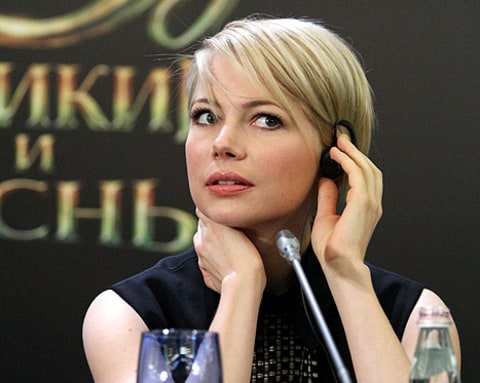 Michelle Williams is seen during a press conference before Walt Disney ...
Michelle Williams