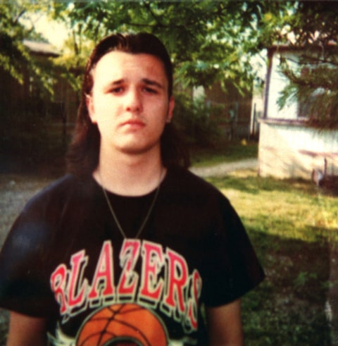 West Memphis, AR, U.S. - Michael Wayne ''Damien'' Echols in a polaroid photograph presented at a press conference Friday, June 4, 1993 by West Memphis, Arkansas police the morning after he and two others were arrested in the slayings of three West Memphis boys.