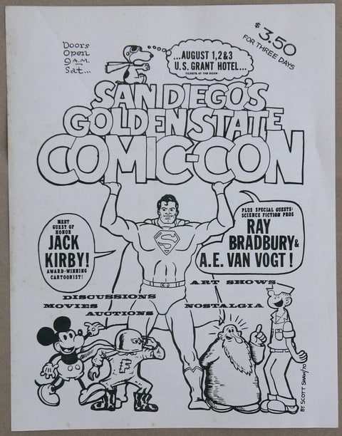 an Diego, California, USA. This is original Comic-Con art work poster from the 1st year of the convention on Friday in San Diego, California.. _Mandatory Credit: photo by Eduardo Contreras/U-T San Diego/Zuma Press. copyright 2009 U-T San Diego