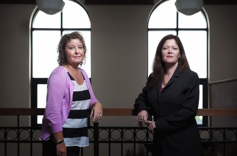 Dakota County public defenders Lauri Traub and Christine Funk are responsible for discovering widespread problems with the St. Paul crime lab. Friday, July 27, 2012.