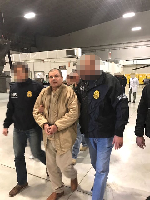 January 19, 2017 - Ciudad Juarez, Chihuahua, MEXICO - Joaquin Guzman Loera, the drug lord and chieftain of the Sinaloa cartel known as El Chapo, was extradited to the United States on Thursday January 19, 2017 and flown from a jail in Ciudad Juarez, Mexico to Long Island MacArthur Airport in Islip, New York to face numerous charges