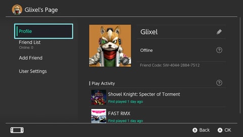 Yup, it has Friend Codes