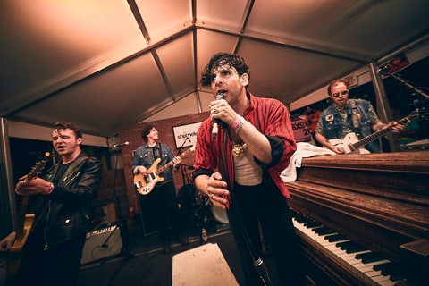 Low Cut Connie performs at the Clive Bar in Austin, Texas on March 17th, 2018.