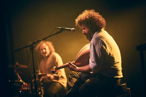 Xylouris White performs at the Parish in Austin, Texas on March 17th, 2018.