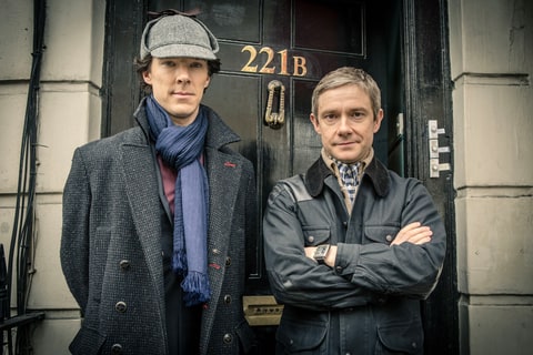 Benedict Cumberbatch and Martin Freeman in 'Sherlock.'