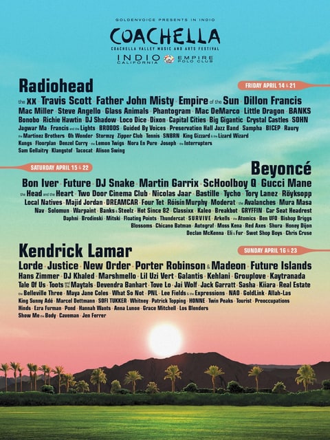Coachella 2017 line-up