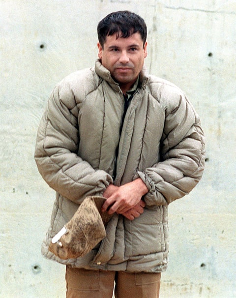 This 10 July, 1993, file photo shows drug trafficker Joaquin Guzman Loera 'el Chapo Guzman' at the Almoloya de Juarez, Mexico, maximum security prison. Mexican authorities announced that Guzman escaped 20 January, 2001, the Puente Grande, Jalisco, maximum security prison.