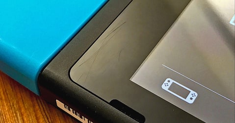 Scratches on Nintendo Switch screen