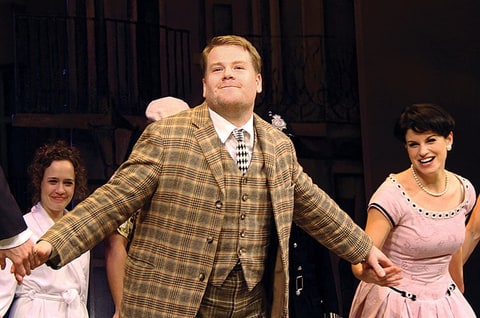 Corden in 'One Man, Two Guvnors' on Broadway.