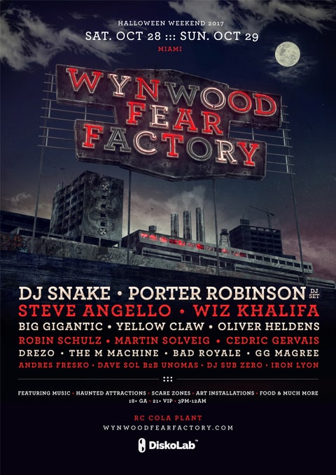 Wynwood Fear Factory Lineup