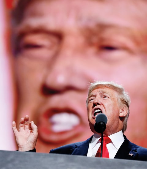 Trump claimed the nomination under the promise of radical change, then cribbed shamelessly from five decades' worth of GOP race-baiting scare tactics.