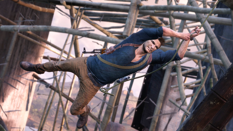 Grappling hooks Nathan Drake Uncharted 4