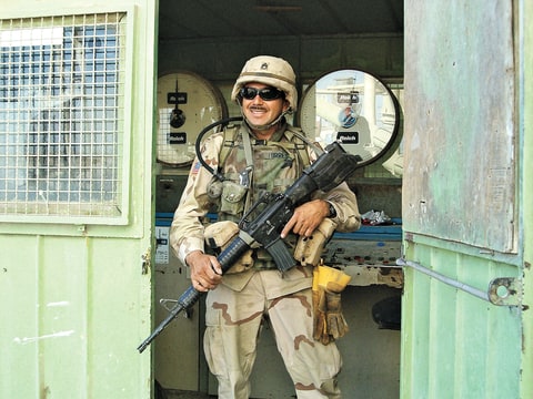 Torres was working construction in San Antonio before volunteering for the Army Reserves