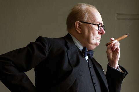 Gary Oldman stars as Winston Churchill in director Joe Wright's DARKEST HOUR