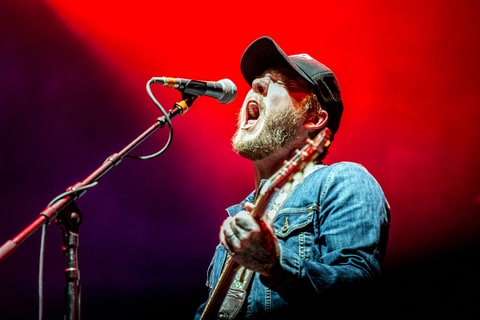 Brian Fallon performs with the Gaslight Anthem at Governors Ball in June 2018.