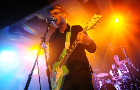 Colin Newman of British post punk group 'Wire' performs live on stage during the first night of their European tour, at the Scala in King's Cross on February 2, 2011 in London, England.