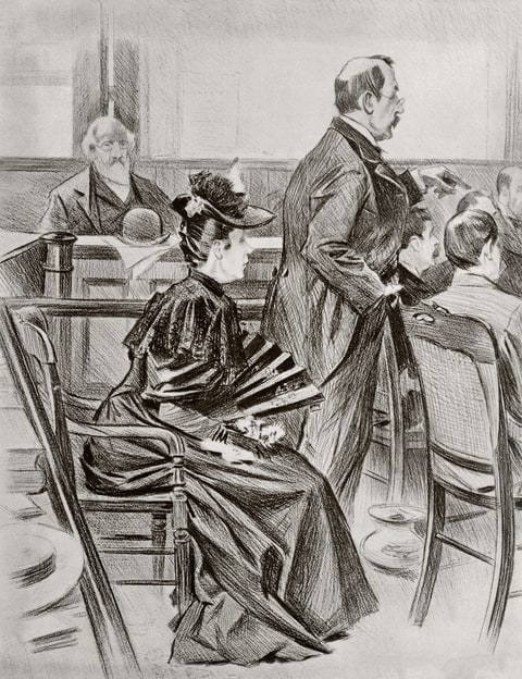 Lizzie Andrew Borden, 1860 1927. American Woman Accused Of Killing Her Father And Stepmother With A Hatchet. She Was Acquitted At Her Trial.