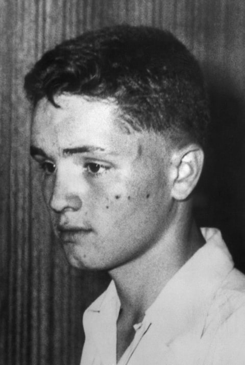 Charles Manson at Fourteen Years Old Charles Manson as an adolescent. He would later become infamous for attempted to foment social chaos by murdering prominent celebrities.