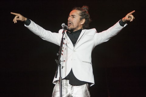 The band Cafe Tacvba performs at the stage during the second day of Vive Latino Festival 2016 at Foro Sol on April 24, 2016 in Mexico City, Mexico. (