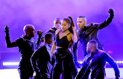 Recording artist Ariana Grande performs onstage during the 2016 Billboard Music Awards at T-Mobile Arena on May 22, 2016 in Las Vegas, Nevada.