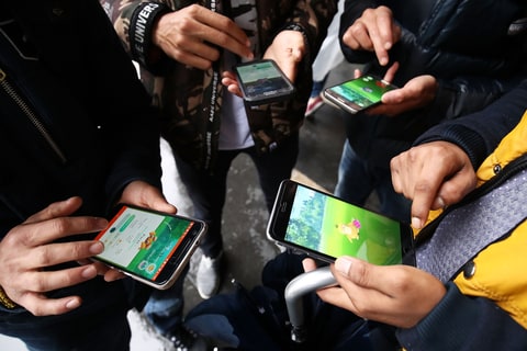 Pokemon GO players meet at Sydney Opera House on July 20, 2016 in Sydney, Australia.
