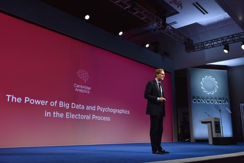 CEO of Cambridge Analytica Alexander Nix speaks at the 2016 Concordia Summit - Day 1 at Grand Hyatt New York on September 19, 2016 in New York City.