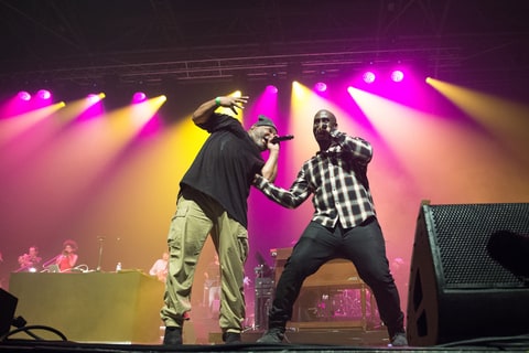 Vincent Mason and Kelvin Mercer from De la Soul perform at Zenith de Paris on December 2, 2016 in Paris, France.