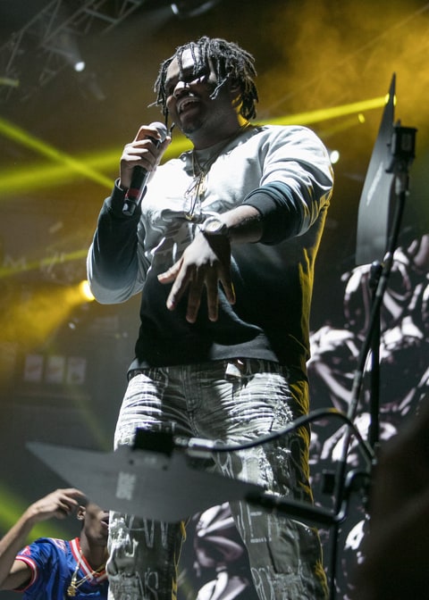 Detroit rapper Tee Grizzley performs during the Big Show at The Joe at Joe Louis Arena on December 28, 2016 in Detroit, Michigan.