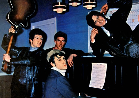 L-R Pete Quaife, Mick Avory, Ray Davies and Dave Davies