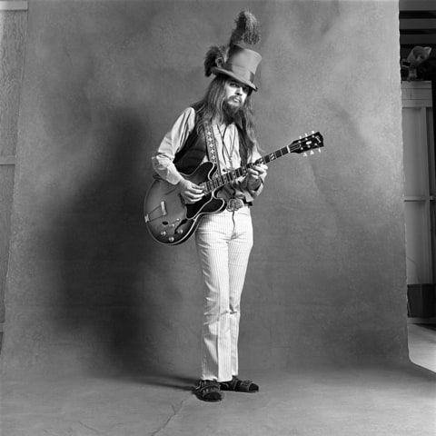 CIRCA 2000: Photo of Leon RUSSELL; Posed full length studio portrait of Leon Russell for 'Mad Dogs and Englishmen' Album Cover