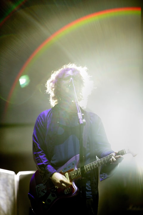 Kevin Shields of My Bloody Valentine performs on stage during the 2009 All Points West Music & Arts Festival at Liberty State Park on August 1, 2009 in Jersey City, New Jersey