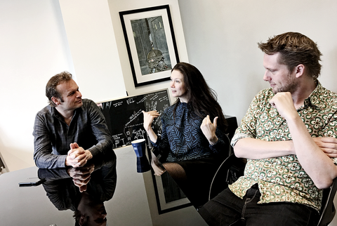 Hermen Hulst (left), Angie Smets (center), Michiel van der Leeuw