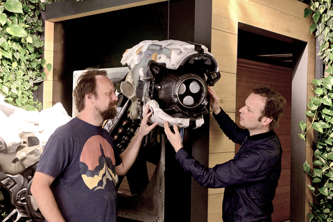 Art director Jan-Bart van Beek (left), Watcher (center), managing director, co-founder Hermen Hulst (right)