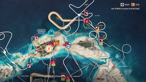 The 'Hot Wheels' map looks like a tangle of spaghetti