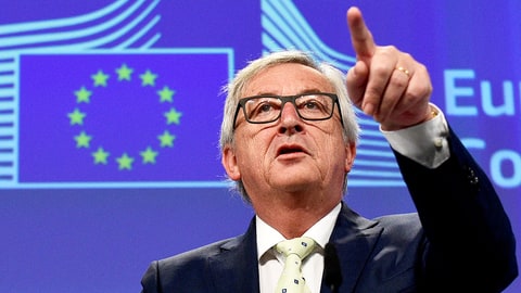 European Commission chief Jean-Claude Juncker leaves after a joint press conference following his meeting with the President of the European Parliament, the President of the European Council and the Dutch Prime Minister at the EU Headquarters in Brussels on June 24, 2016. European Commission chief Jean-Claude Juncker on June 24, 2016 denied that Britain's shock vote to leave the EU was the start of a process of disintegration for the bloc. / AFP / JOHN THYS (Photo credit should read JOHN THYS/AFP/Getty Images)