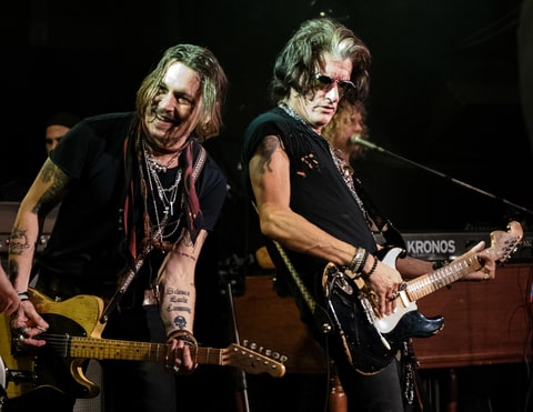 Joe Perry Album Launch with Friends Johnny Depp, Slash & Others
