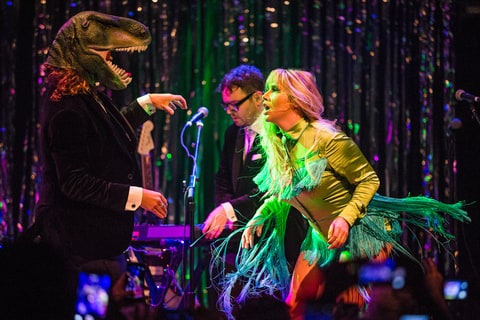 Kesha performing Rolling Stone