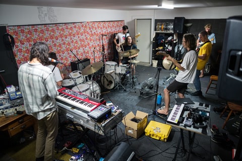 King Gizzard practices.