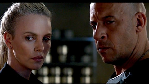 Charlize Theron and Vin Diesel in 'The Fate of the Furious'