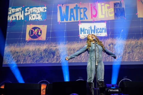 Ledisi performs as part of the Stand With Standing Rock charity concert in Washington, D.C.