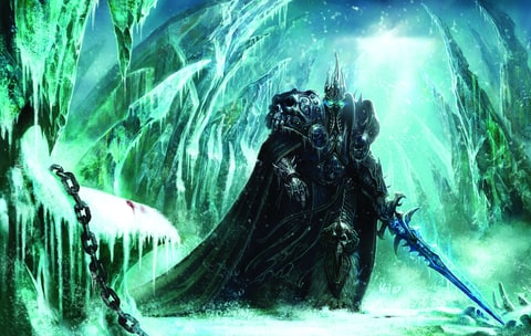 Concept art of Arthas, the Lich King.