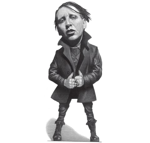 Marilyn Manson Rolling Stone illustration