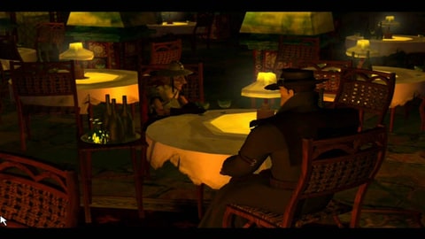 A scene from Discworld Noire