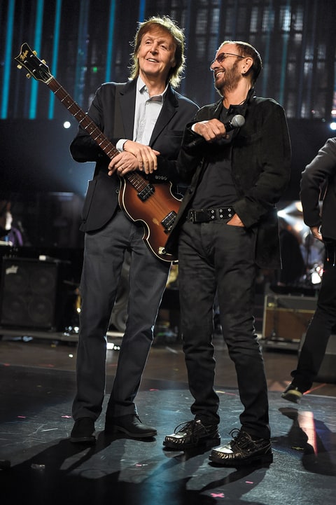 Paul McCartney with Ringo Starr Rock and Roll Hall of Fame