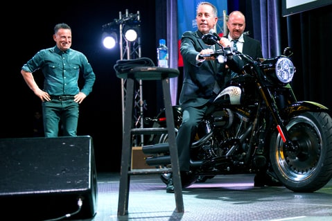 Bruce Springsteen Louis CK Seinfeld Auction Motorcycle Stand Up Madison Square Garden